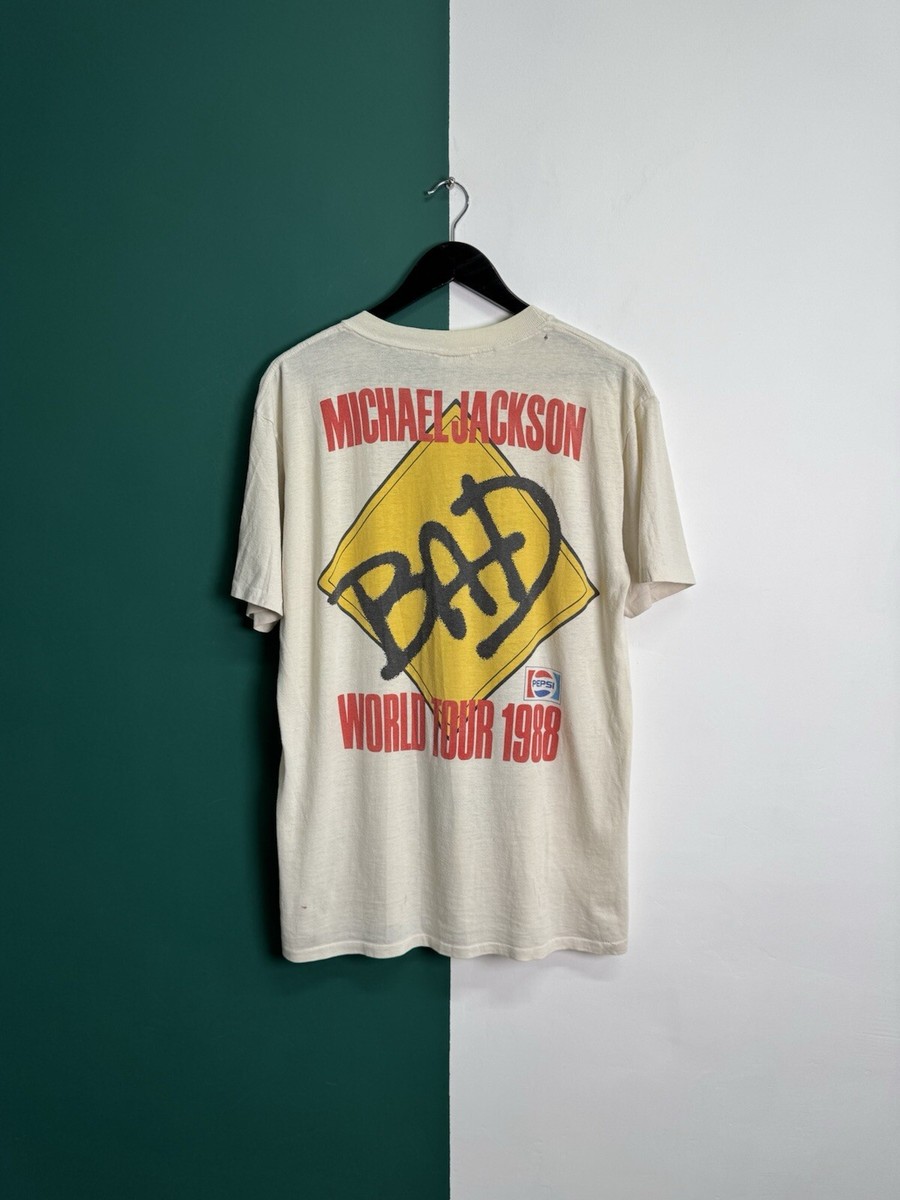 Michael Jackson 1988 Bad Tour Concert Tee Shirt All Over One Size