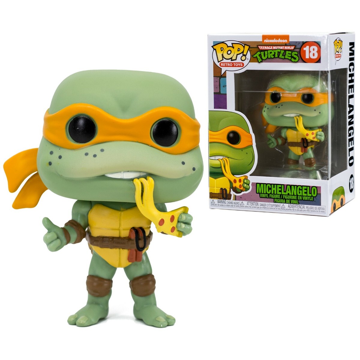 Teenage Mutant Ninja Turtles Michelangelo Funko Pop #18 Retro Toys