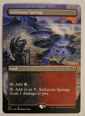 MTG 硫黄泉/Sulfurous Springs プレイマット サイン入り MTG 硫黄泉