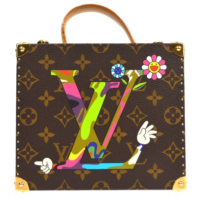 Louis Vuitton LV Hand Takashi Murakami Jewelry Box Handbag M92477