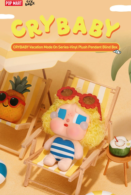 Authentic Crybaby Vacation Mode On Series Vinyl Plush Pendant