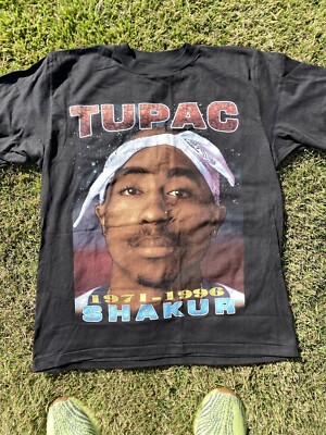 Vintage 90s Tupac 2Pac Against All Odds Tribute Makaveli Rap Tee