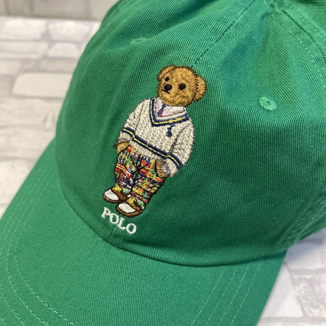 Polo Ralph Lauren Bear 迷彩キャップ テディベア刺繍 Polo Ralph