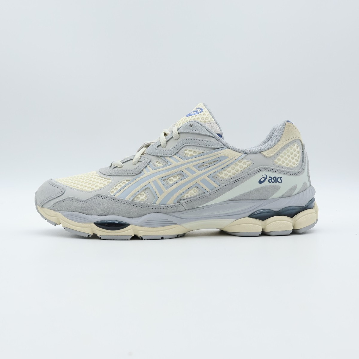 1203A372-600 Asics Gel-NYC Ivory Mid Grey Cream White Light Steel