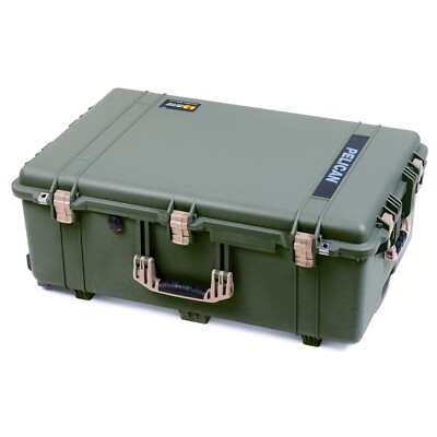 OD Green & Tan Pelican 1650 case. Comes with foam. Comes with