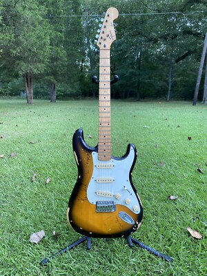 1992 Squier By Fender Stratocaster Made In Korea Electric Guitar