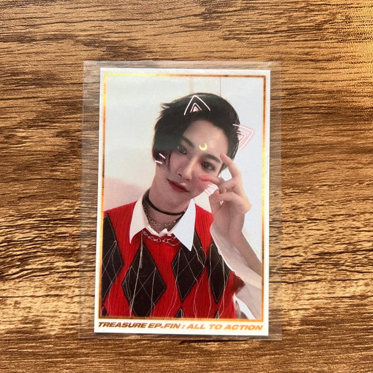 ATEEZ ホンジュン Hongjoong ポラロイド トレカ ポラ ⑨ ATEEZ