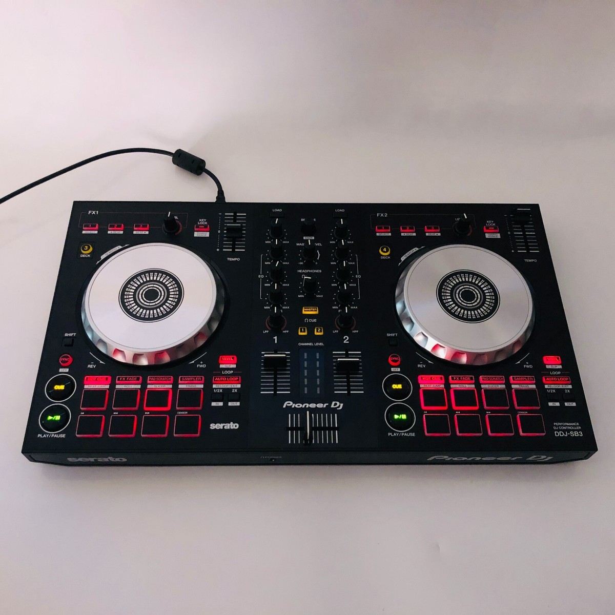 Pioneer DJ DDJ-SB3 Black 2-channel Digital DJ Controller DDJSB3