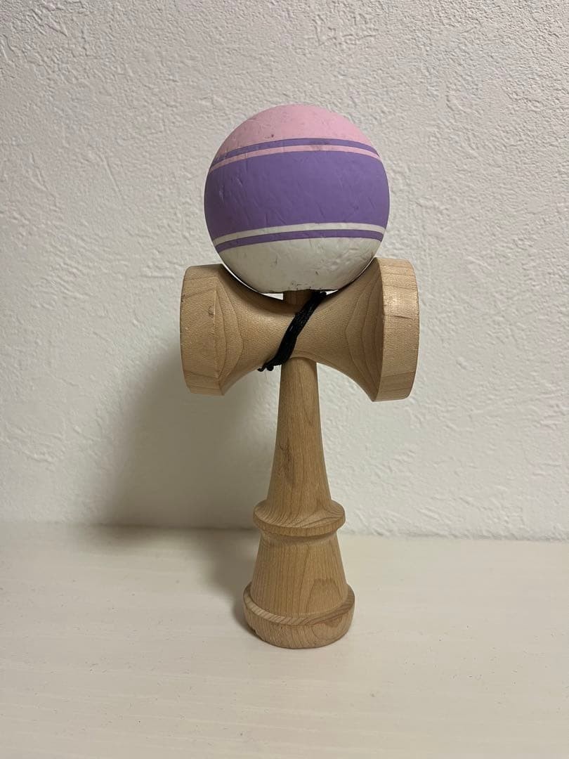 Sulab Kendama Noble Shape Purple Pink Friction Clear Used From