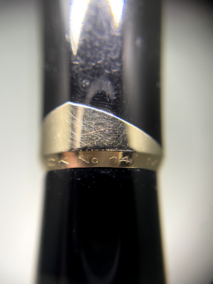 Very good] MONTBLANC Meisterstuck No.14 BlackGT Vintage Fountain