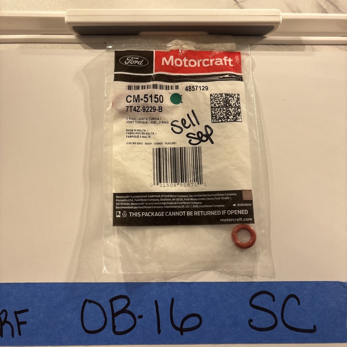 1x Genuine Motorcraft CM-5150 Injector Seal Kit Fits Ford 7T4Z