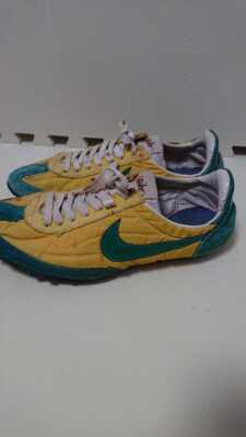 NIKE Oregon Waffle Yellow x Green Men's US 9 1/2 Made in Japan 70s