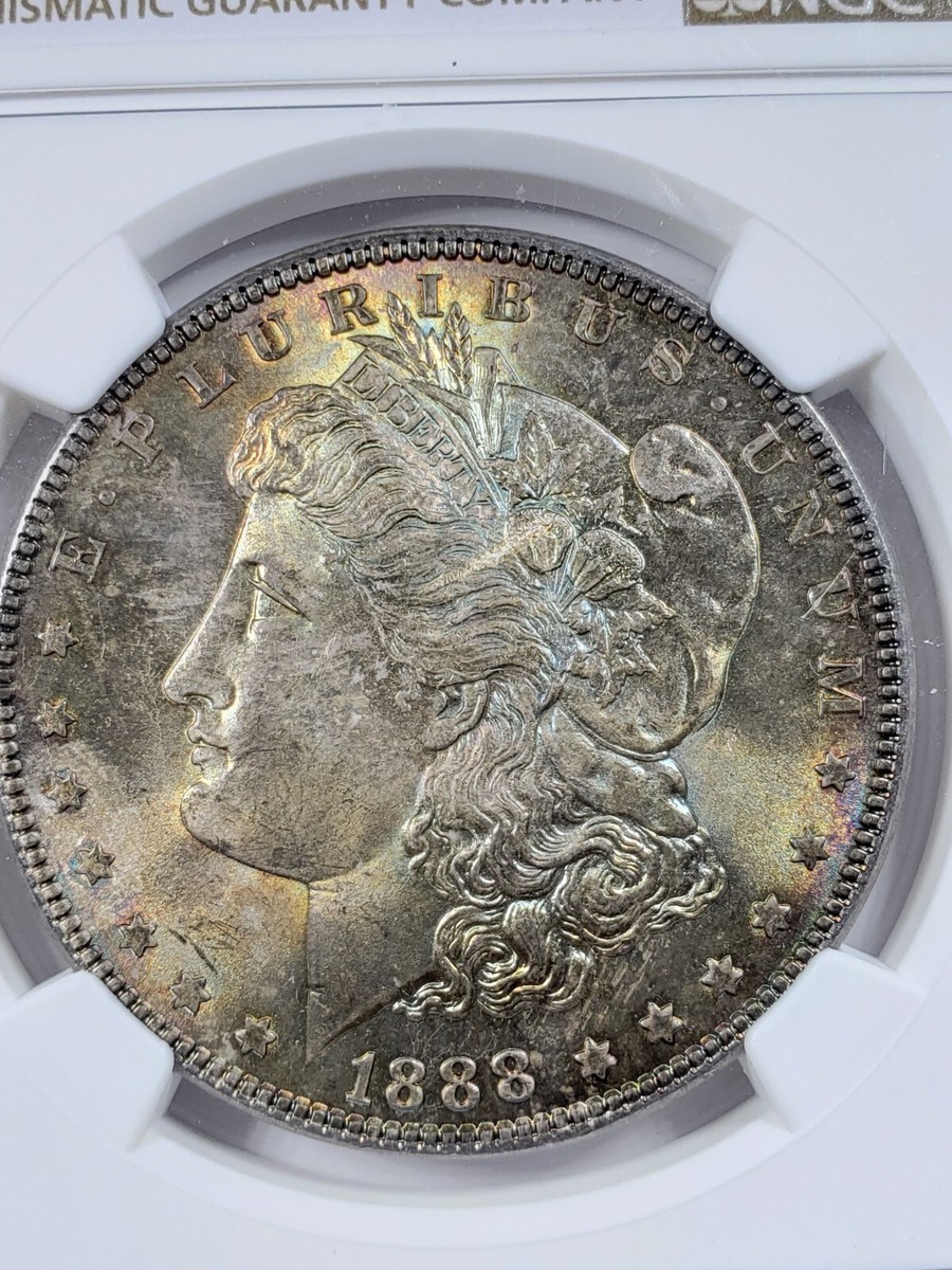 1888 P Morgan Silver Dollar NGC MS-66 Toned | eBay