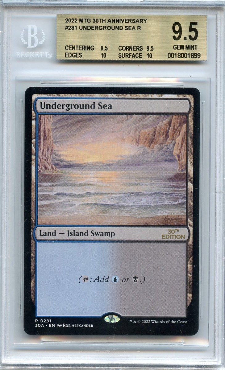 MAGIC 30TH ANNIVERSARY UNDERGROUND SEA #281 BGS 9.5++ (w/ subs