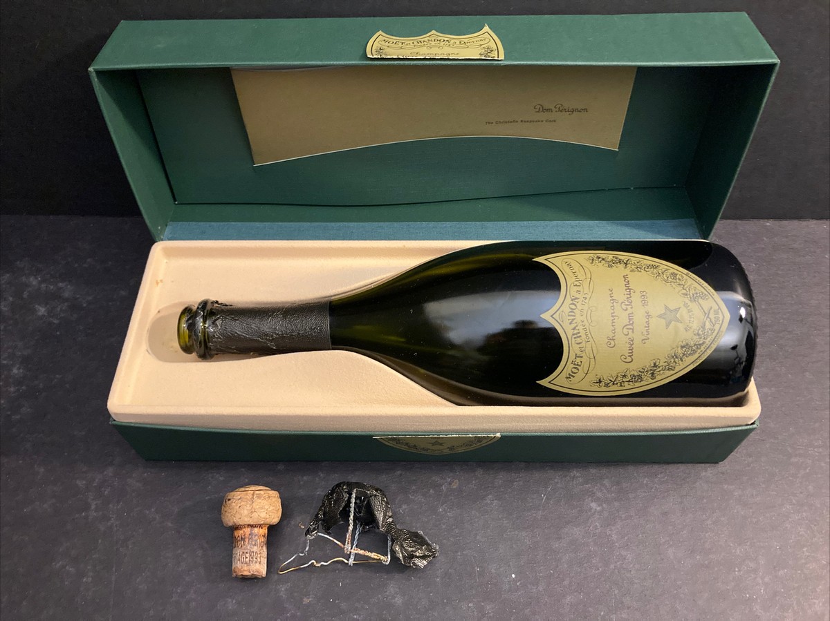 moët chandon A Epernay Cuvée Dom Perignon Bottle Box Cork Cage