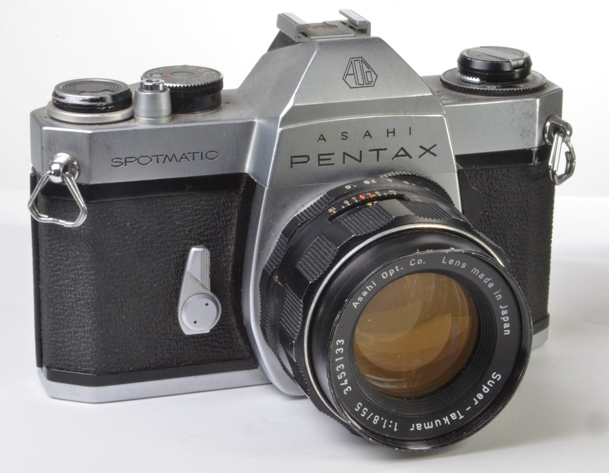 Pentax Spotmatic SP II Film Camera w/55mm f1.8 Super Takumar READ