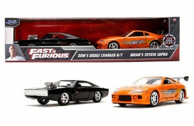 Jada 1:32 Fast & Furious Dom's Charger & Brian's Supra Twin Pack