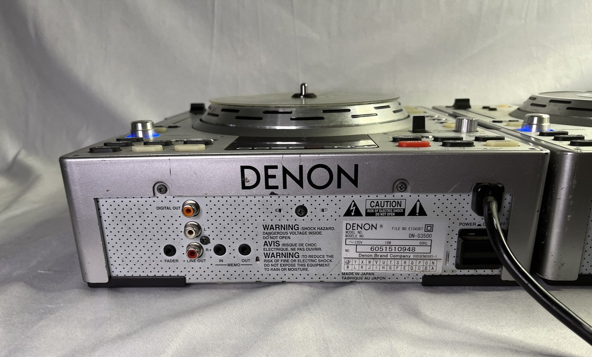 2X Denon DN-S3500 Professional DJ Turntable CD/MP3 Player FOR