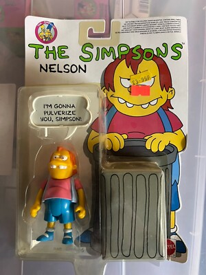 Nelson Muntz The Simpsons 1990 Mattel Vintage Action Figure NEW