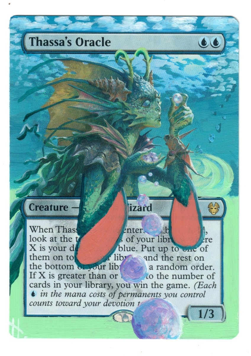 タッサの神託者/Thassa's Oracle 拡張アートFoil 日本語版 タッサの