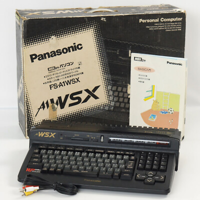MSX2+ Panasonic Personal Computer FS-A1WSX Tested Boxed JAPAN Game