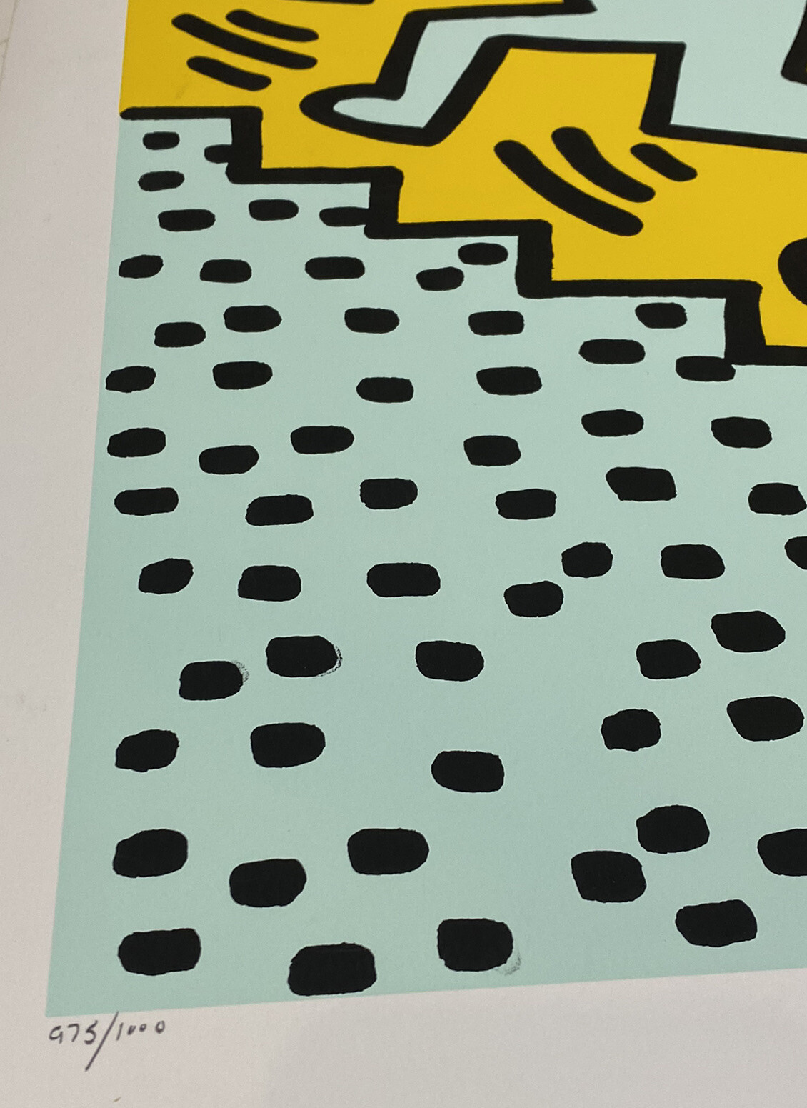 美品 キース・ヘリング作 Bunny on the Run シルクスクリーン