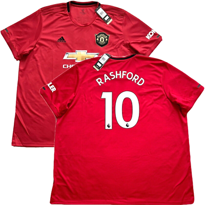 2019/20 Manchester United Home Jersey #10 Rashford 4XL Adidas