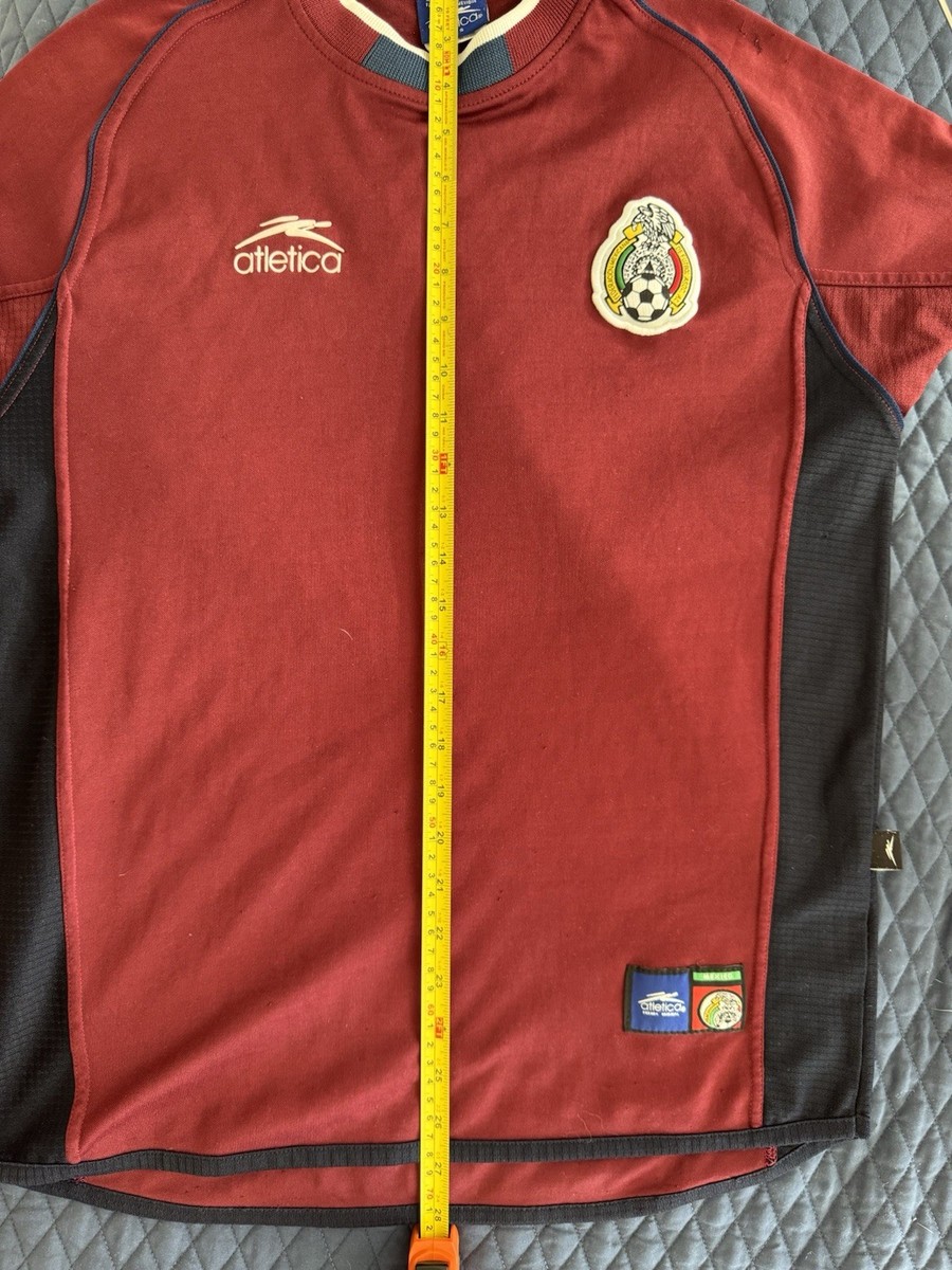 MEXICO BURGUNDY THIRD SHIRT 2002 [S] ATLETICA RARE FOOTBALL