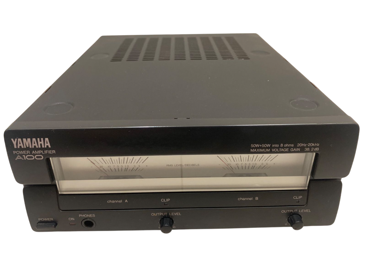 YAMAHA A100a Stereo Power Amplifier 2ch Vintage Compact Tested