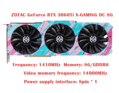 ZOTAC NVIDIA GeForce RTX 3060 Ti X GAMING 8G GDDR6 OC Graphics