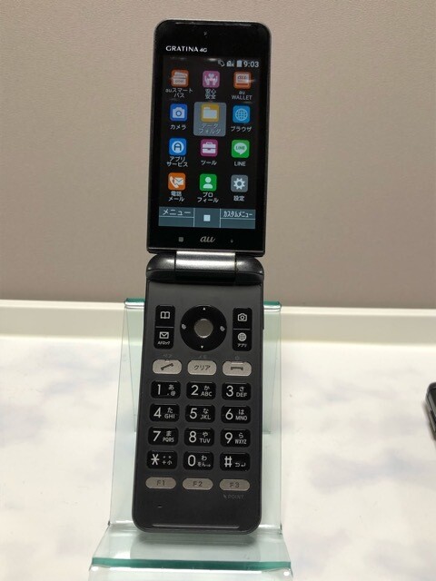 KYOCERA GRATINA KYF31 4G UNLOCKED ANDROID FLIP PHONE Black Japan