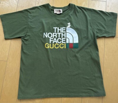GUCCI x THE NORTH FACE FW21 Logo T-shirt 'Dark Green' 616036-XJDRD