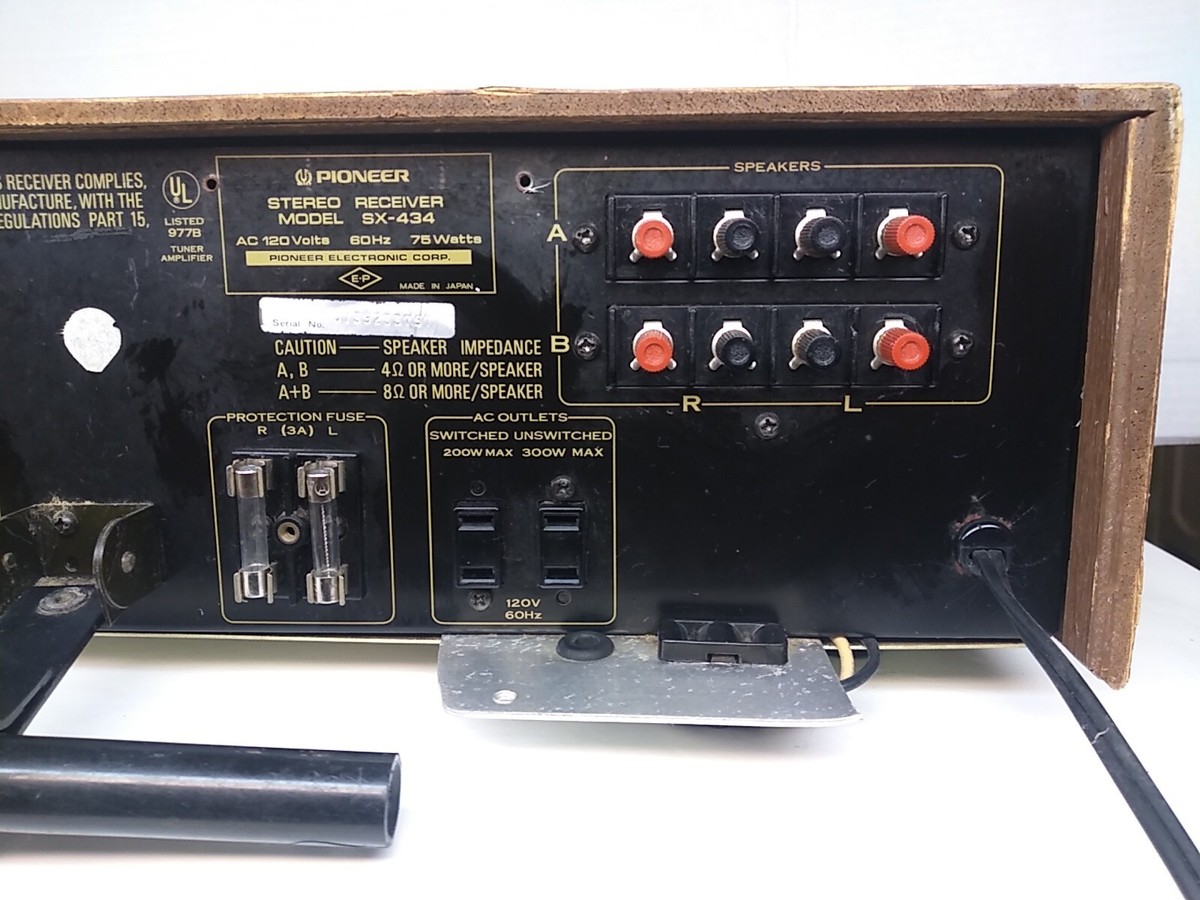 PIONEER パイオニア model SX-434 ステレオレシーバーアンプ Vintage