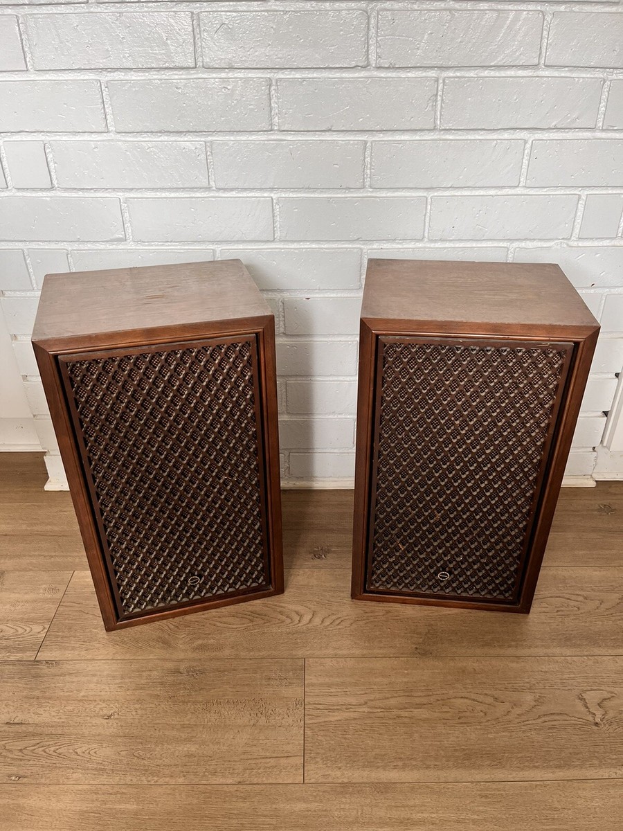 Pair of Sansui SP-100 3 Way Speaker Original Made in Japan Work