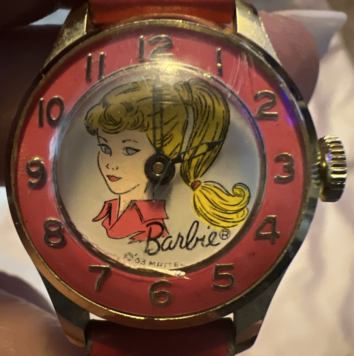 希少・美品】 1963年 スイス マテル製 バービー 手巻き式 腕時計