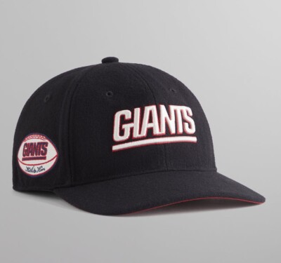Kith NFL New York Football Giants '47 Wool Fitted Cap Black Hat