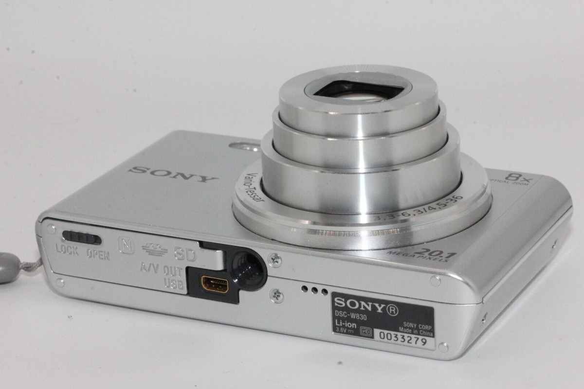 Sony DSC-W830 Cyber-Shot 20.1MP 8x zoom Digital Camera Silver