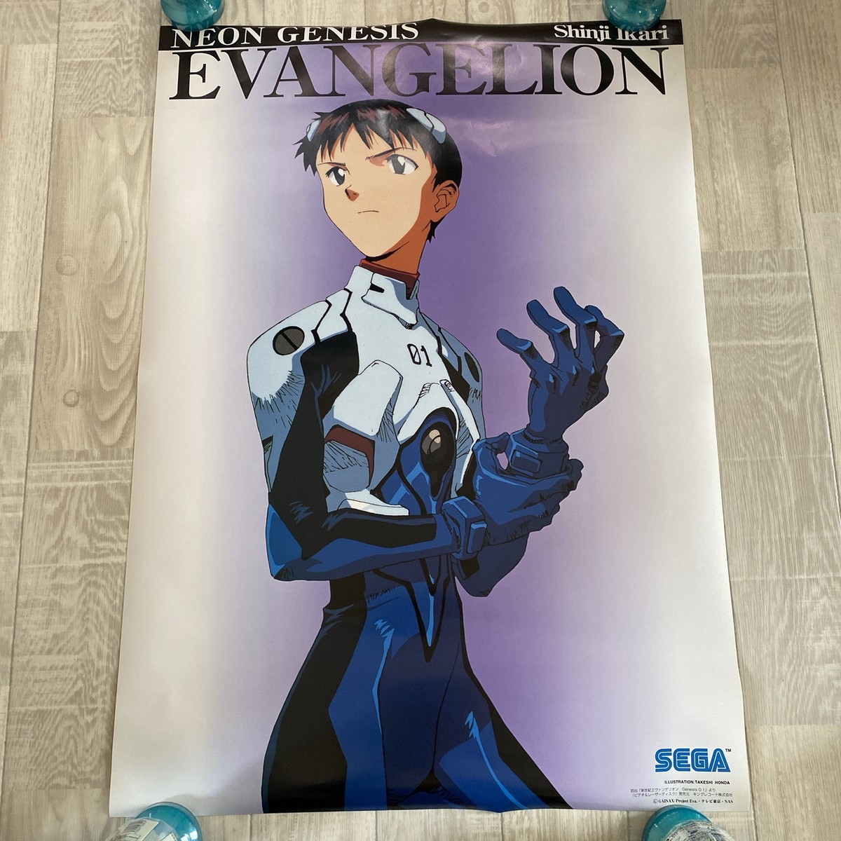 Neon Genesis Evangelion Shinji Ikari Anime B2 poster GAINAX SEGA