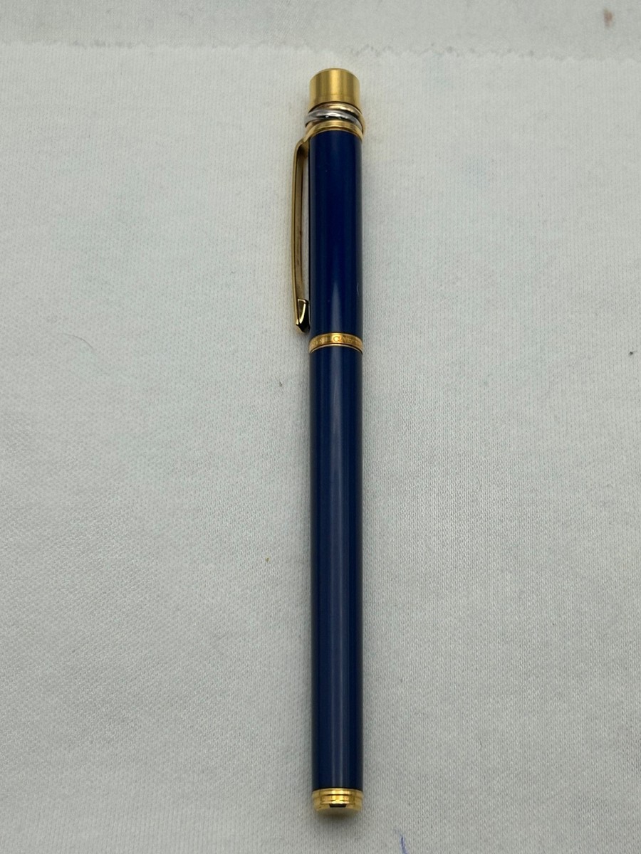 Cartier Trinity Lapis Lazuli Blue Lacquer Rollerball Pen-Exc