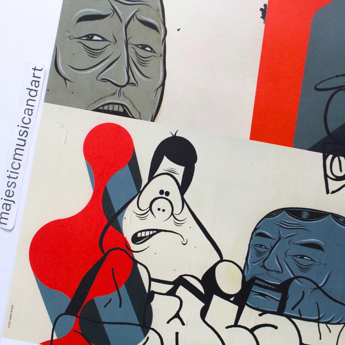 JAXTAPOZ Barry McGee アートポスター Juxtapoz Magazine - Barry