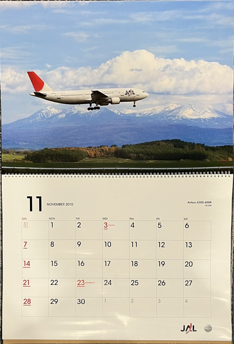 JAL Japan Airlines Fleet Wall Calendar 2010 747 777 MD90 Large W