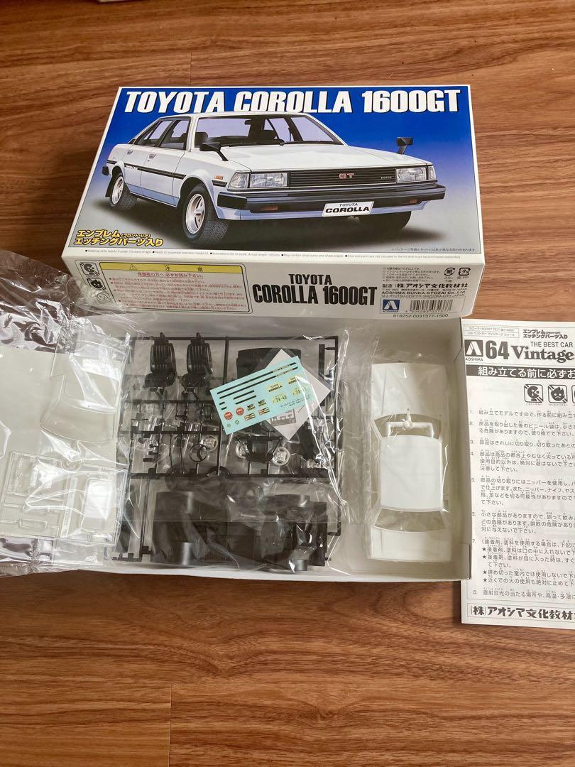 Aoshima 1/24 Toyota Corolla 1600GT TE71 Model Kit New | eBay