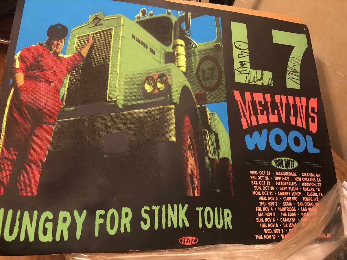 MELVINS L7 CLEVELAND 1994 シルクスクリーンポスター MELVINS L7
