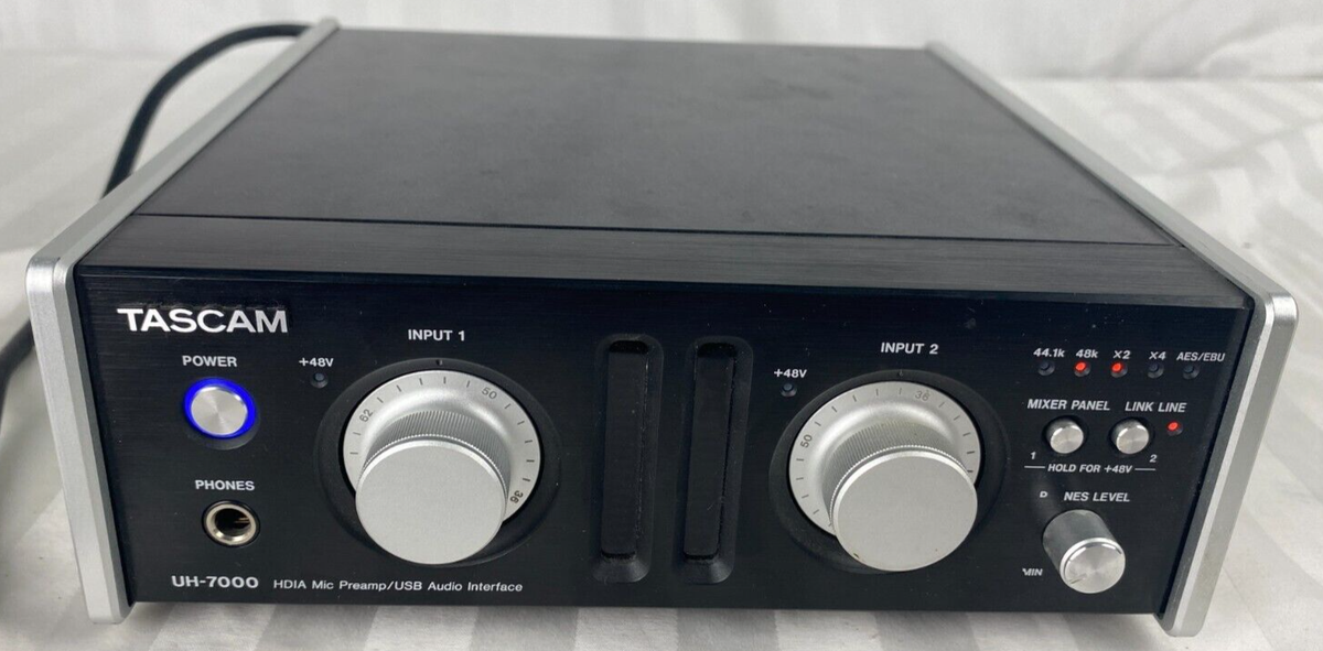 Professional grade Tascam UH-7000 HDIA Mic Preamp USB Audio