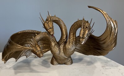 KING GHIDORAH キングギドラ Gold-Tone Plastic Coin Bank Godzilla