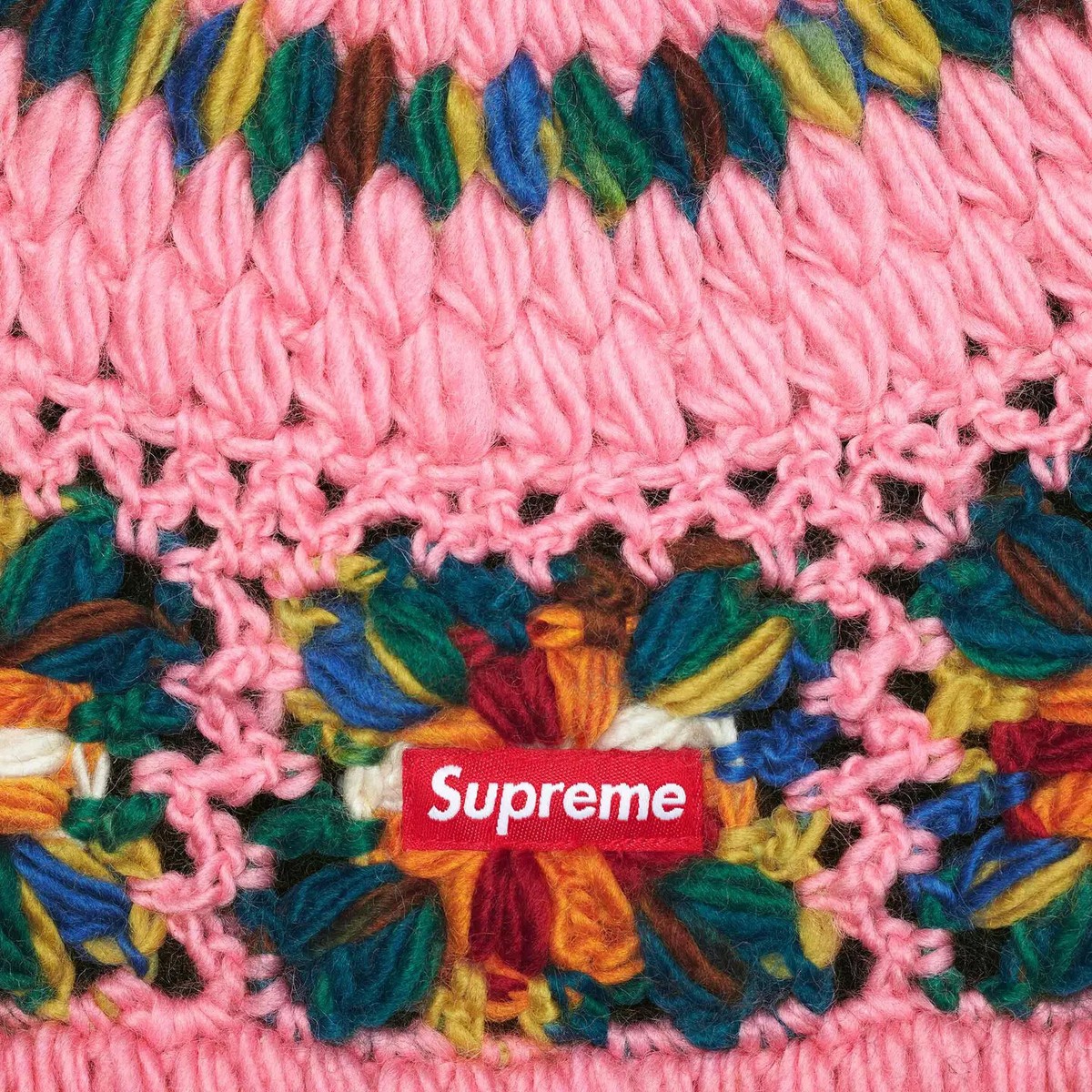 Supreme Crochet Beanie Pink | eBay