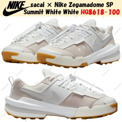 sacai × Nike Zegamadome SP Summit White White HQ8618-100 Men's