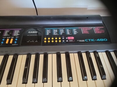 Casio CTK-480 61 Key Full-Size Portable Keyboard Missing the Cable