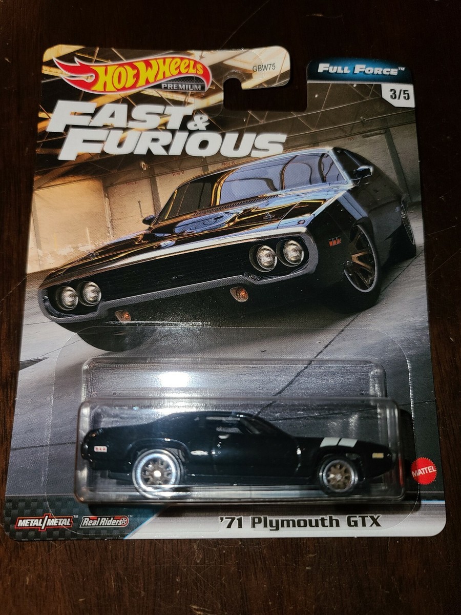 Hot Wheels 2020 Fast & Furious Full Force '71 Plymouth GTX Black