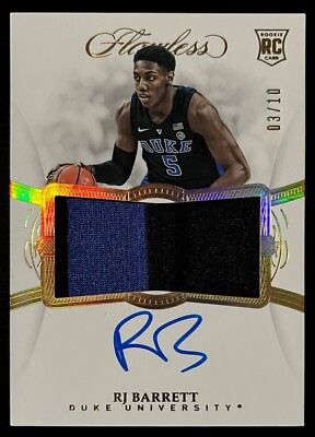 RJ Barrett 直筆サイン 2019 Panini flawless Panini Flawless Rj